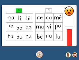 Les jeux du loto avec des syllabes
